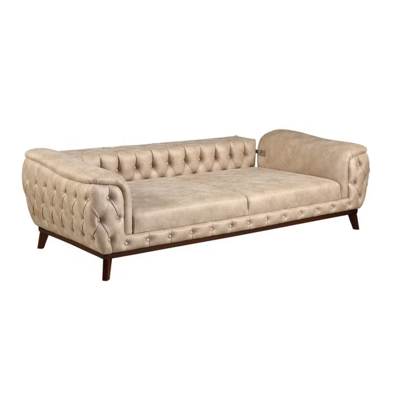 
IDER TLOS SOFA SET (Modern, Button Tufted, Minimal, Chic, Economic, High Quality, Color Option Living Room Back Folded Sofa Set) 