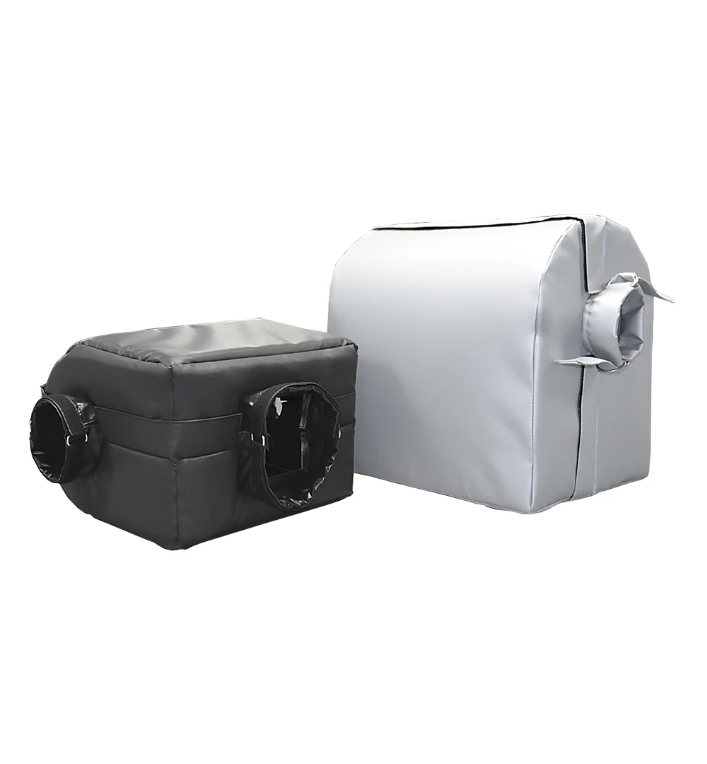 Industrial soft heat insulating casing for tube fittings, thermal insulation