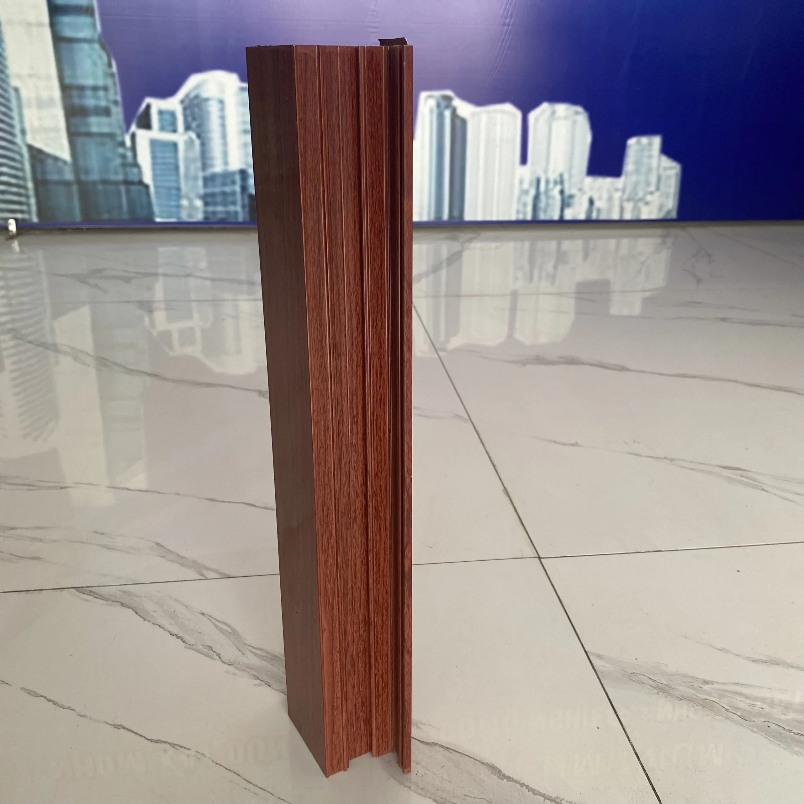 Shalumi  wood grain aluminum wood grain aluminum windows aluminum profiled bars