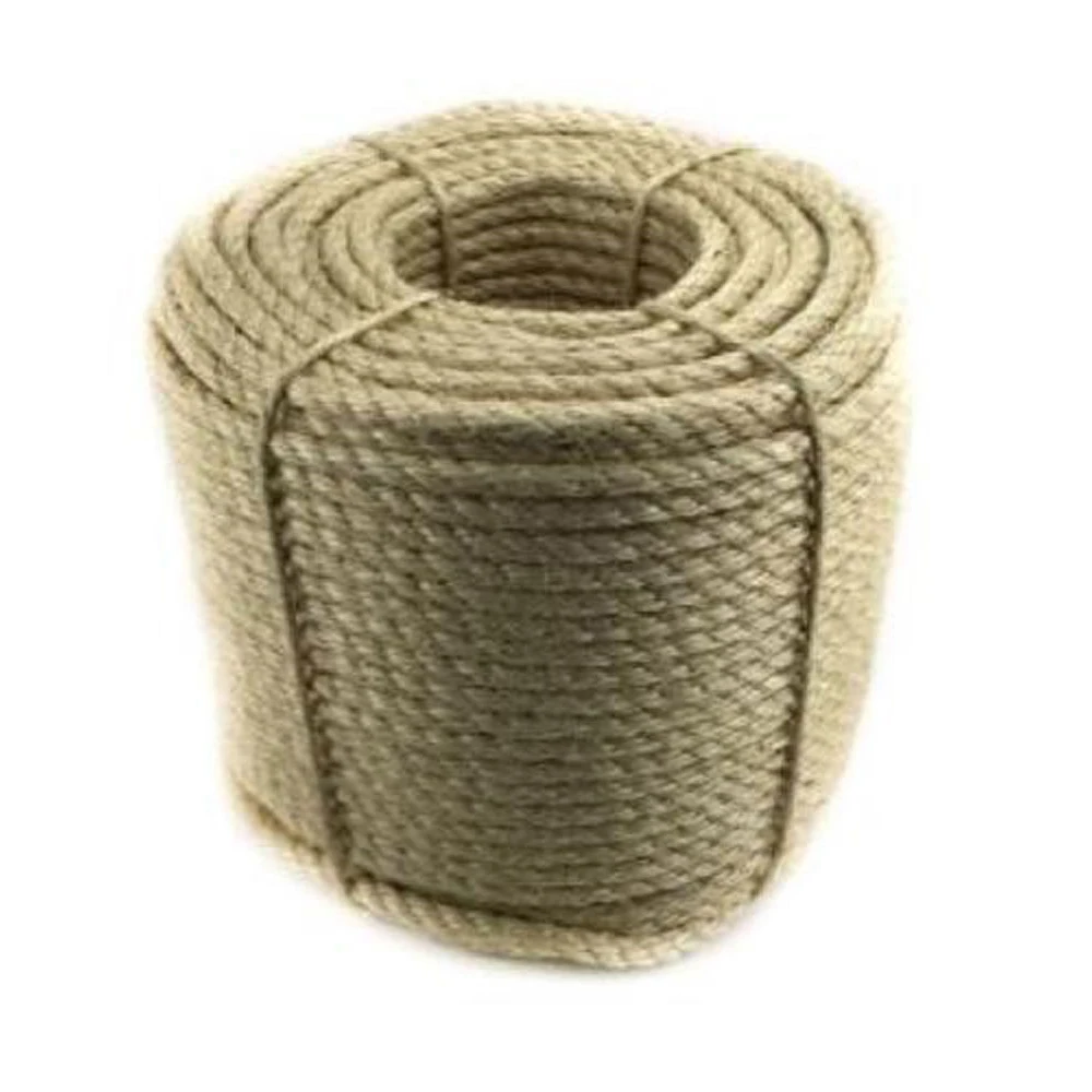 High Quality Jute Twisted Rope from Bangladesh Sisal and Hemp Braided Packaging for Decorations