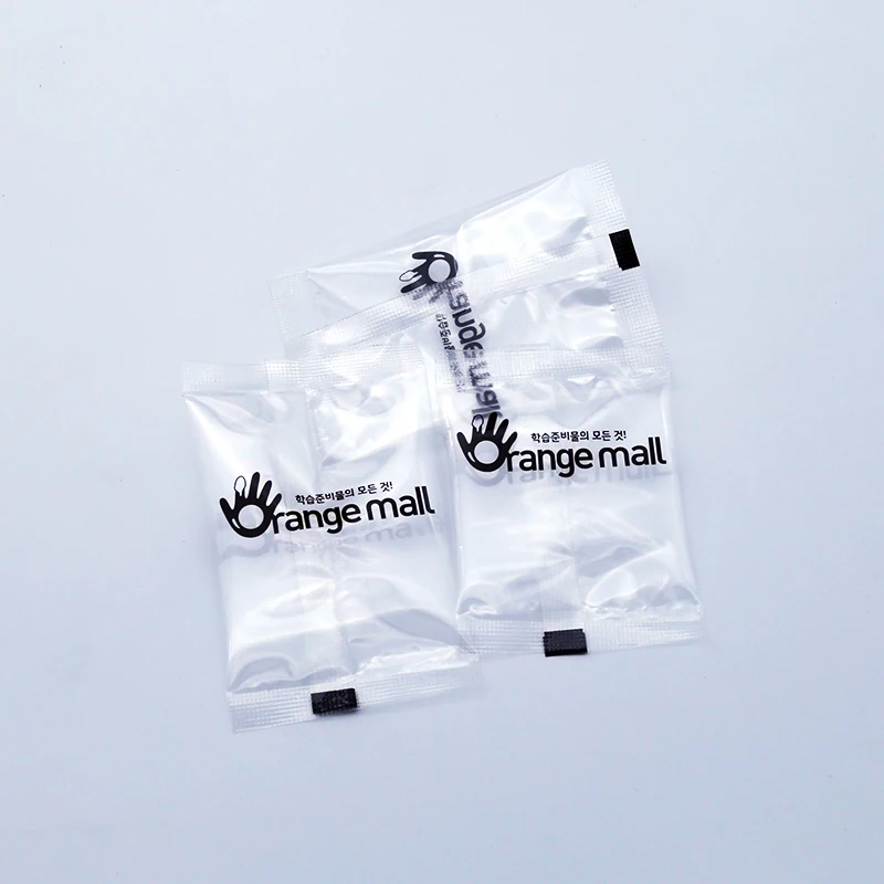 Food grade gravure printing plastic bags roll transparent cookie packaging middle-sealed bag pouch pack for granules powder