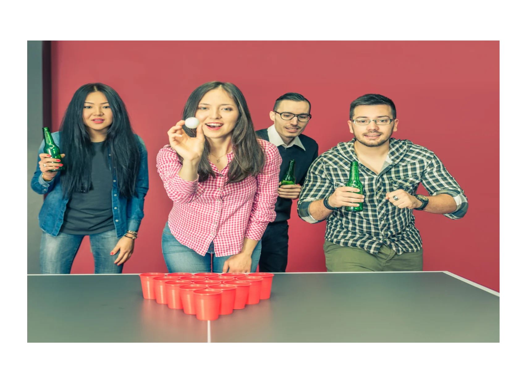 Набор Beerpong, лидер продаж, набор для пива и понга под заказ с шариками для пива и понга
