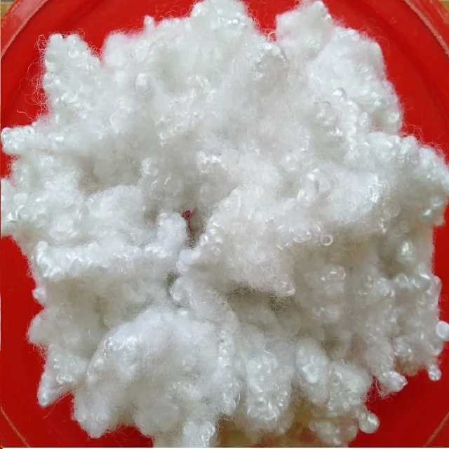 100% Polyester Staple Fiber 7D HCS A Grade Vikohasan Manufacturer and synthetic fiber and GRS recycled polyester fibre