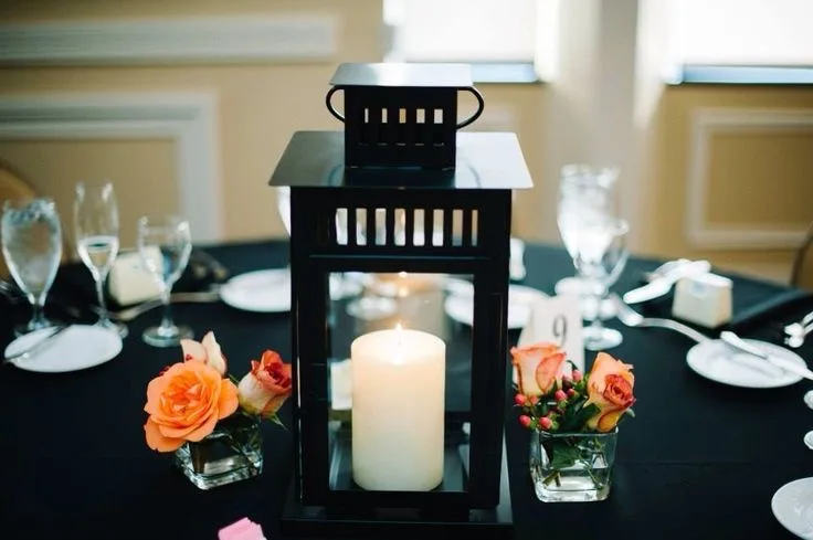 Midtown Large Black Lantern