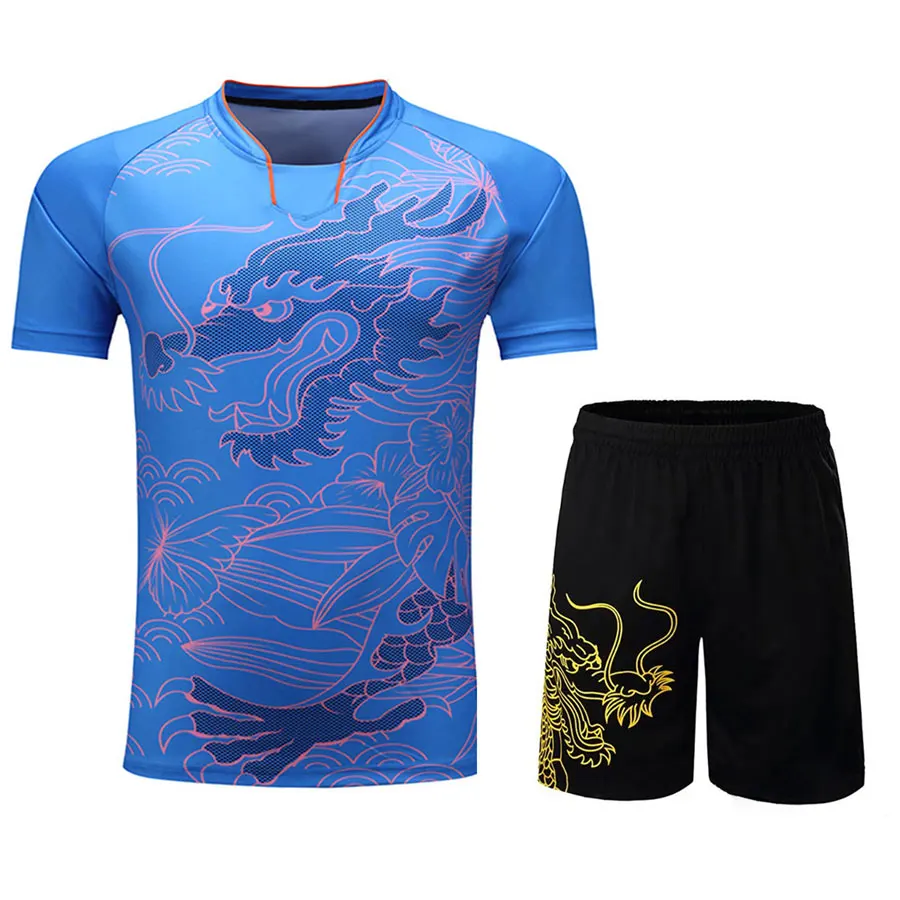 Спортивный костюм, Джерси, комплекты для настольного тенниса, дышащая рубашка для бадминтона, униформа для женщин и мужчин, униформа для пинг-понга, тренировок в тренажерном зале и тенниса