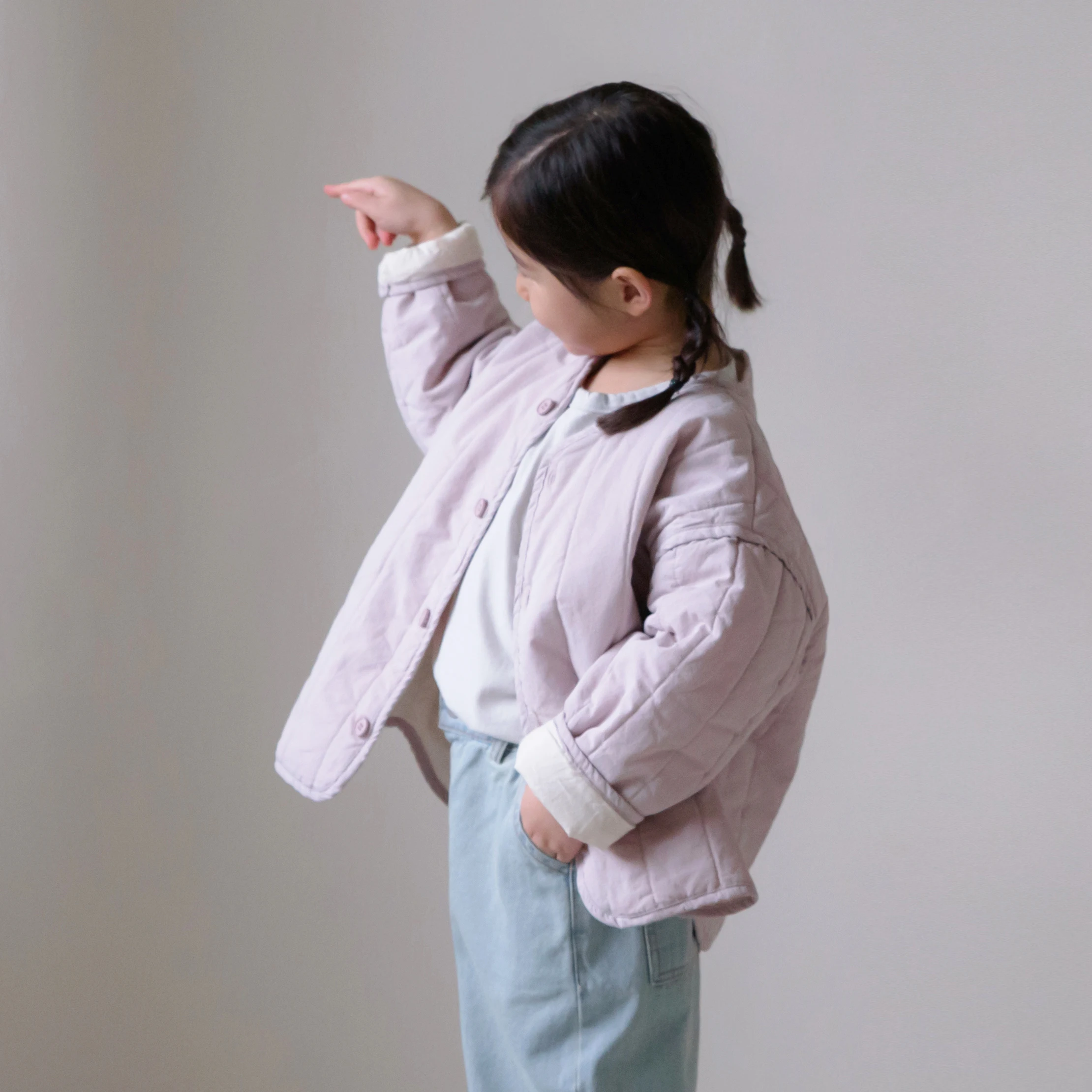 DE MARVI Children Toddler Soft Cotton Quilted Jacket Boys Girls Spring Outwear Korean Fashion MADE IN KOREA