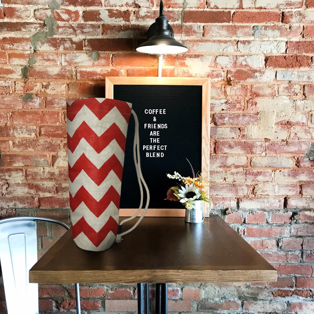 All Time Best Selling 100% Organic Natural High Quality Jute with Custom Logo Printed Bottle Bag