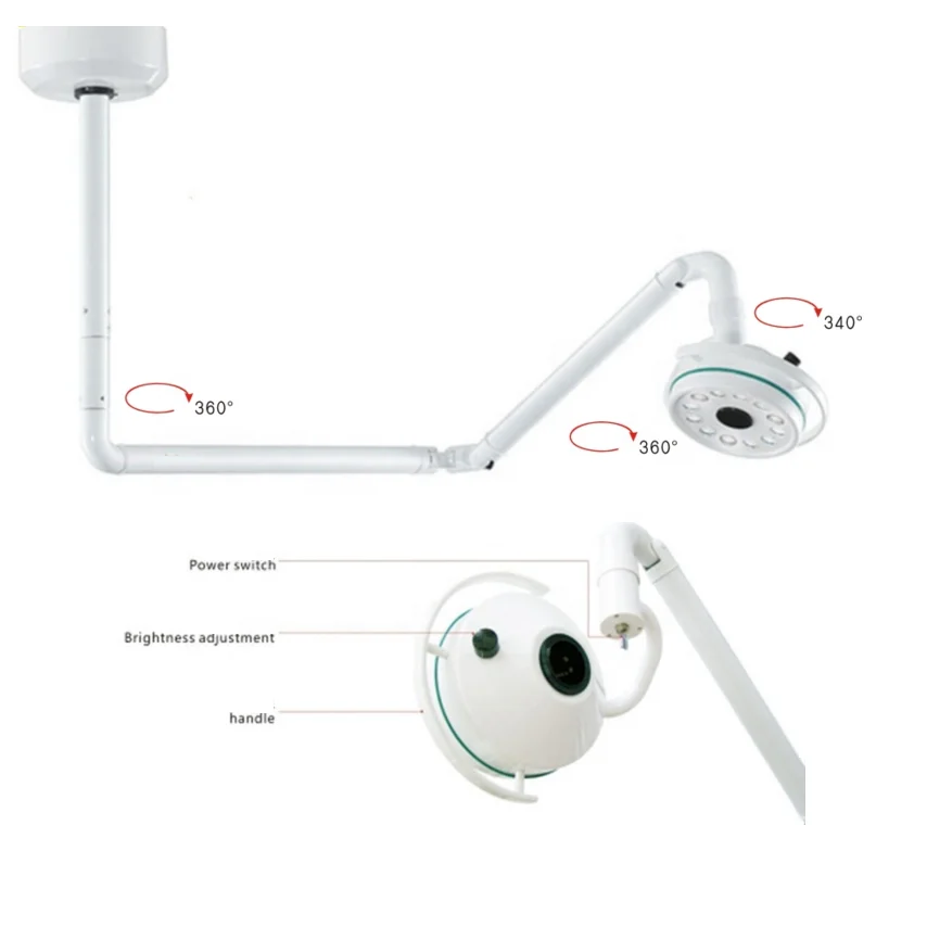Hospital veterinary led surgery lamp pet shadowless operating lamps