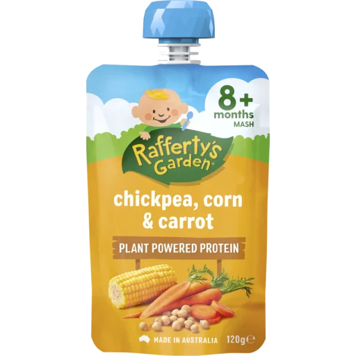 
High quality plant protein baby puree food chickpea corn carrot 