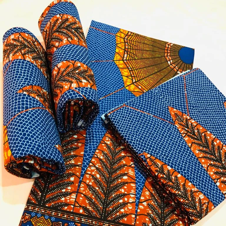 African Wax Fabric 100% Cotton Tissue Pagnes Africain For Dresses
