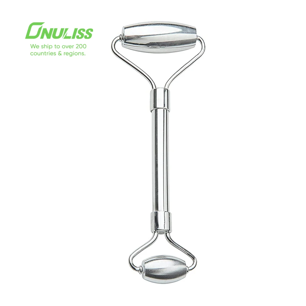 Custom Logo Face Roller Skin Massager For Face Facial Electric Rose Quartz Jade Roller and Gua Sha Tools Set Jade Roller