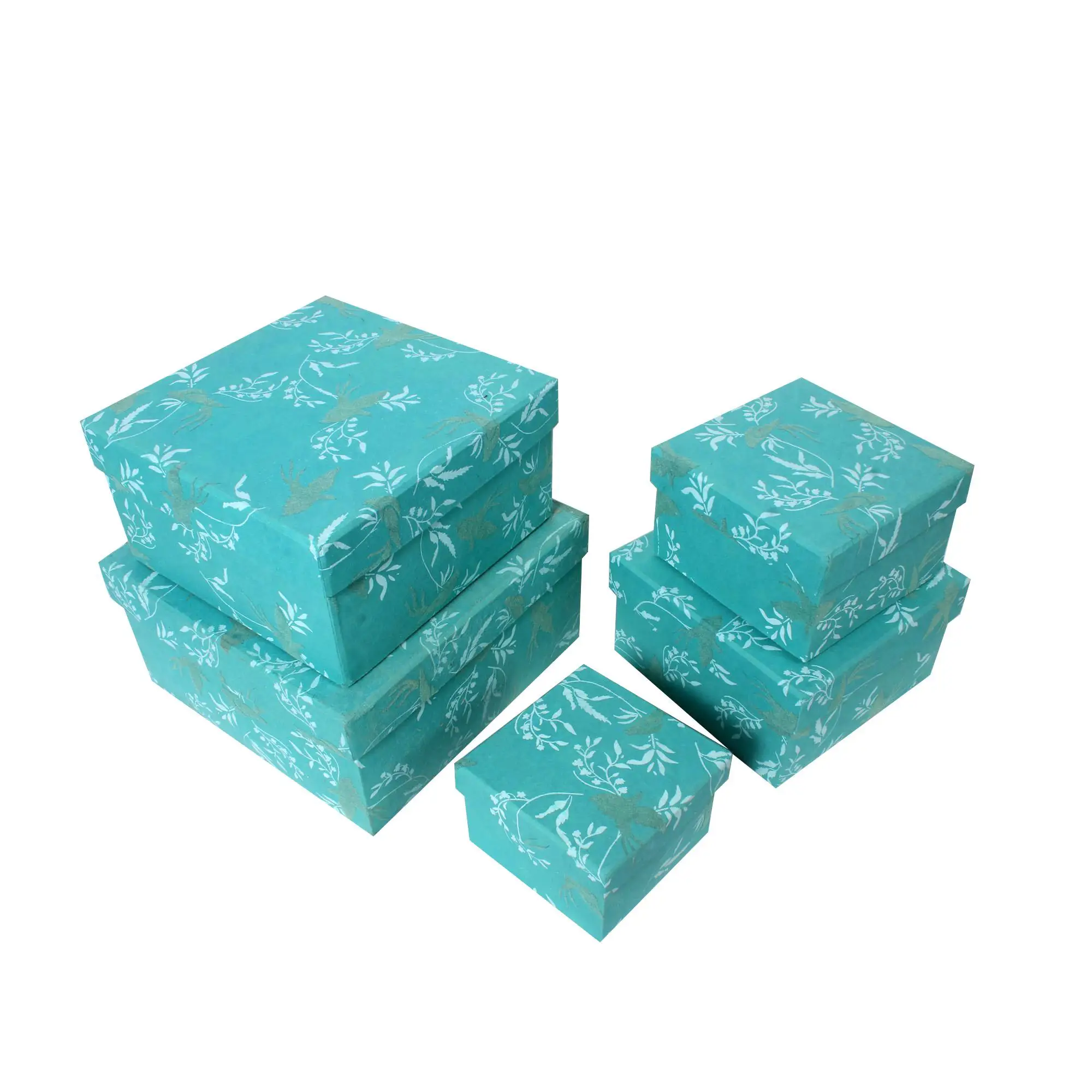 High Quality Design Kraft Paper Box for Gift/ Cake/ Candy/ Flower Packaging Blue Eco-Friendly Paper Gift Box Luxury Gift Box