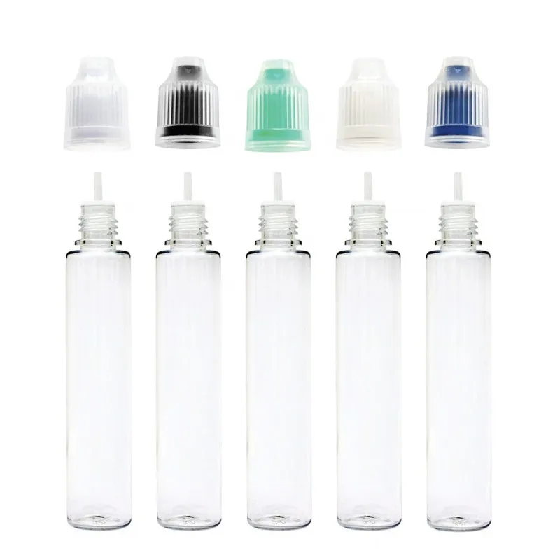new PE/HDPE/LDPE 50ml crystal eyes drops bottles pen shape for translucent plastic eyes dropper bottles with crystal cap/Lid