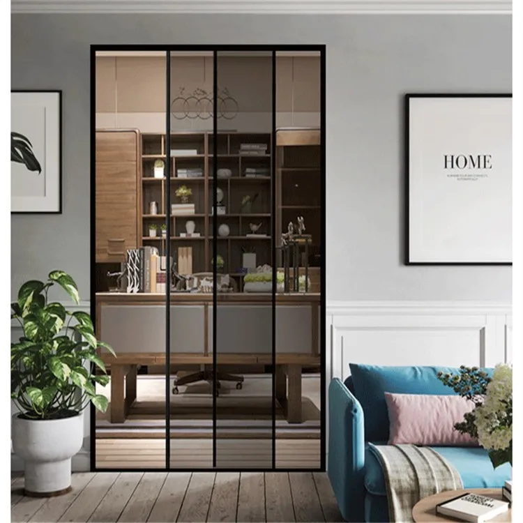  Раздвижная стеклянная дверь внутренняя Заводская закаленная зеркальная интерьерная раздвижная внутренние зеркальные раздвижные двери