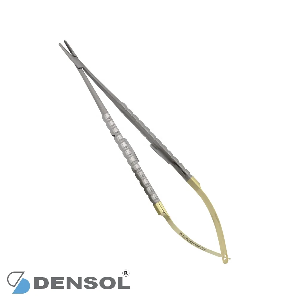 Dental Surgical Castroviejo Needle Holder 18cm Curved  Tungsten Carbide Denatal Instruments Surgucal Tools