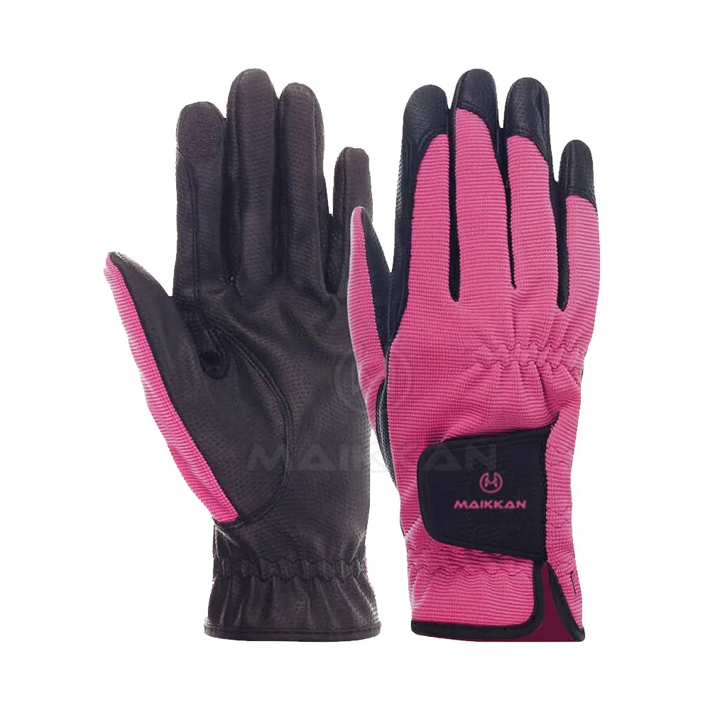 Men Synthetic Leather Horse Riding Gloves New Arrival Leather Made Riding Gloves