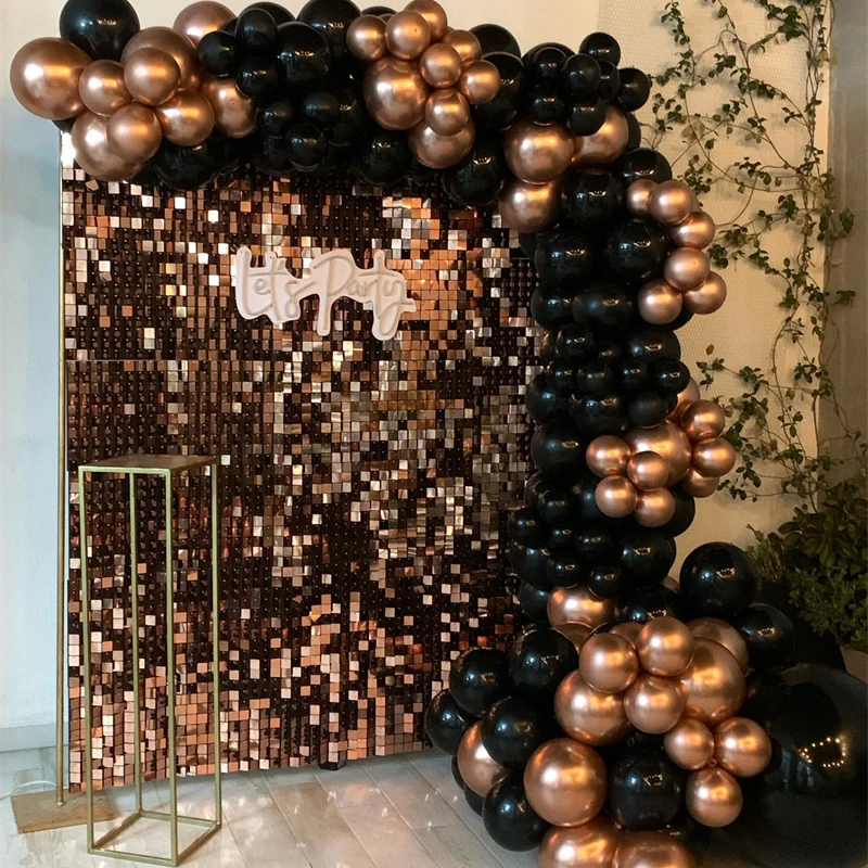 Sequins panel for outdoor signs Outdoor Decorative Rose Gold Silver Shimmer Backdrop Sequin Wall Panel