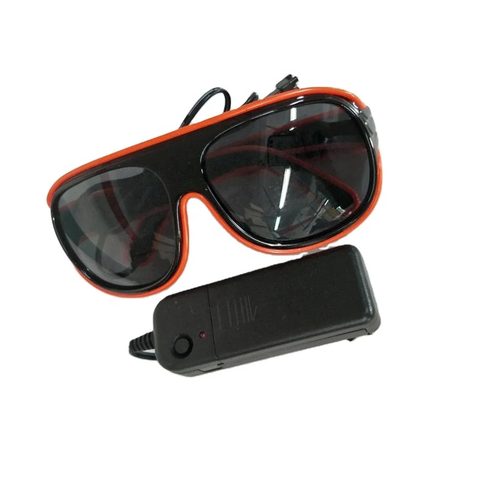 Carrera Style Flashing Light Up Party SunGlasses LED EL Wire Led Glasses Luminous Party Decorative Lighting Classic Gift Bright
