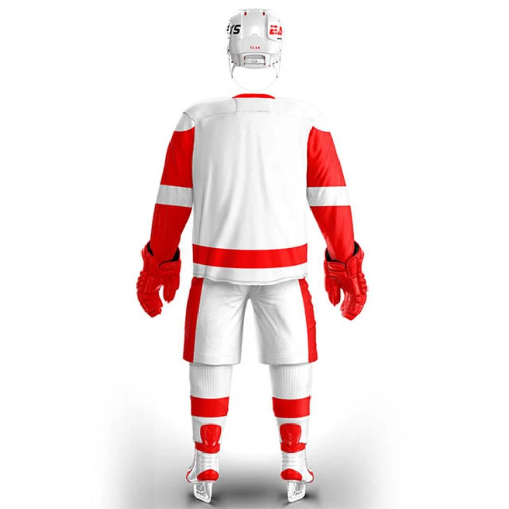 Latest design 5Xl plus size custom embroidery hockey hoodie sublimation training ice hockey uniform jersey your own design shirt