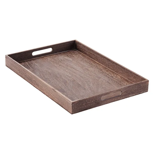 Wholesale cheapest with high quality wooden serving tray for hotel from Vietnam
