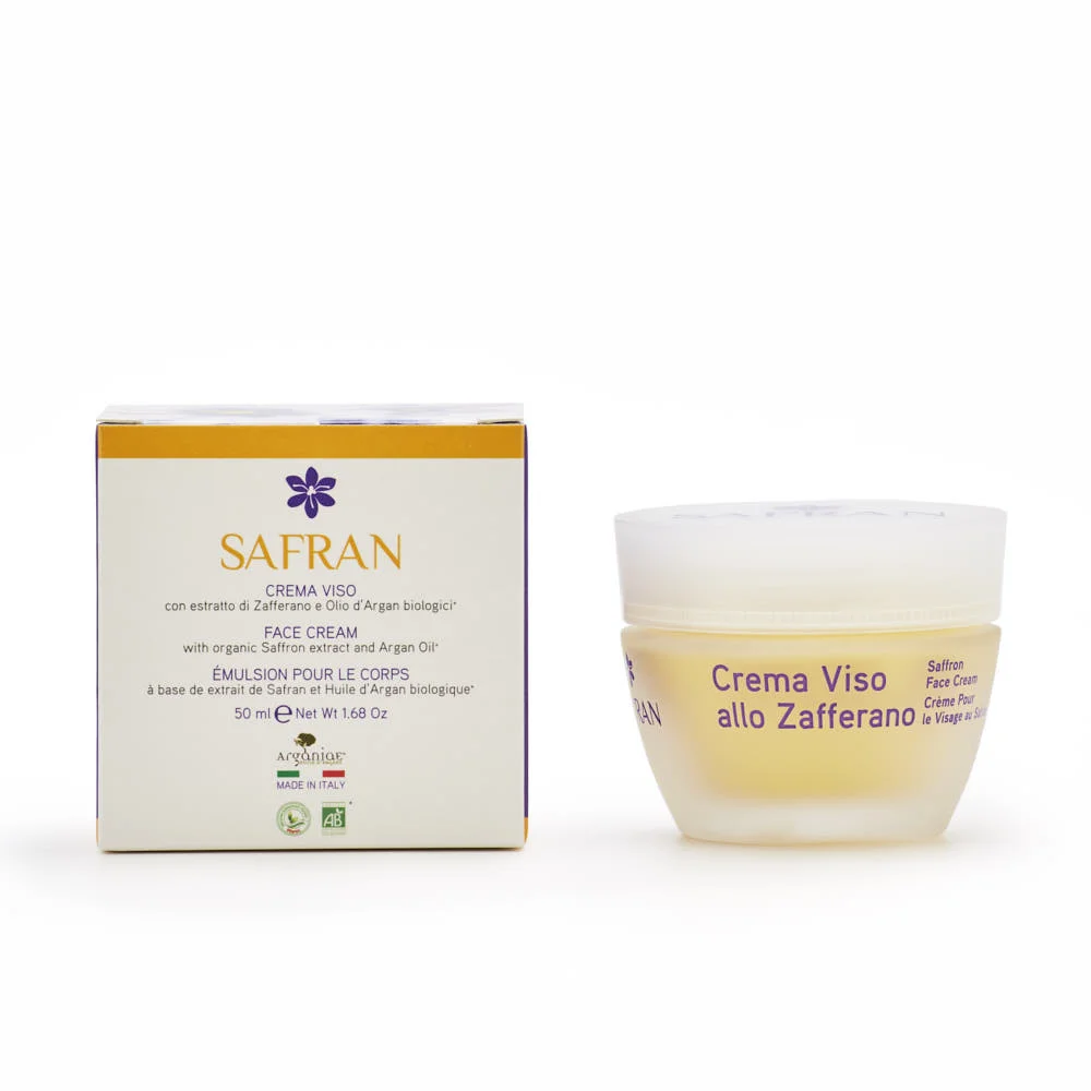 High Performance Moisturizing Cream For The Face Made in Italy Anti-aging Nourishing Saffron Face Cream 50ml