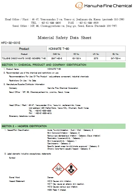 Распродажа растворитель Polyol TDI 584 по минимальной цене Номер Cas 80/20-84-9