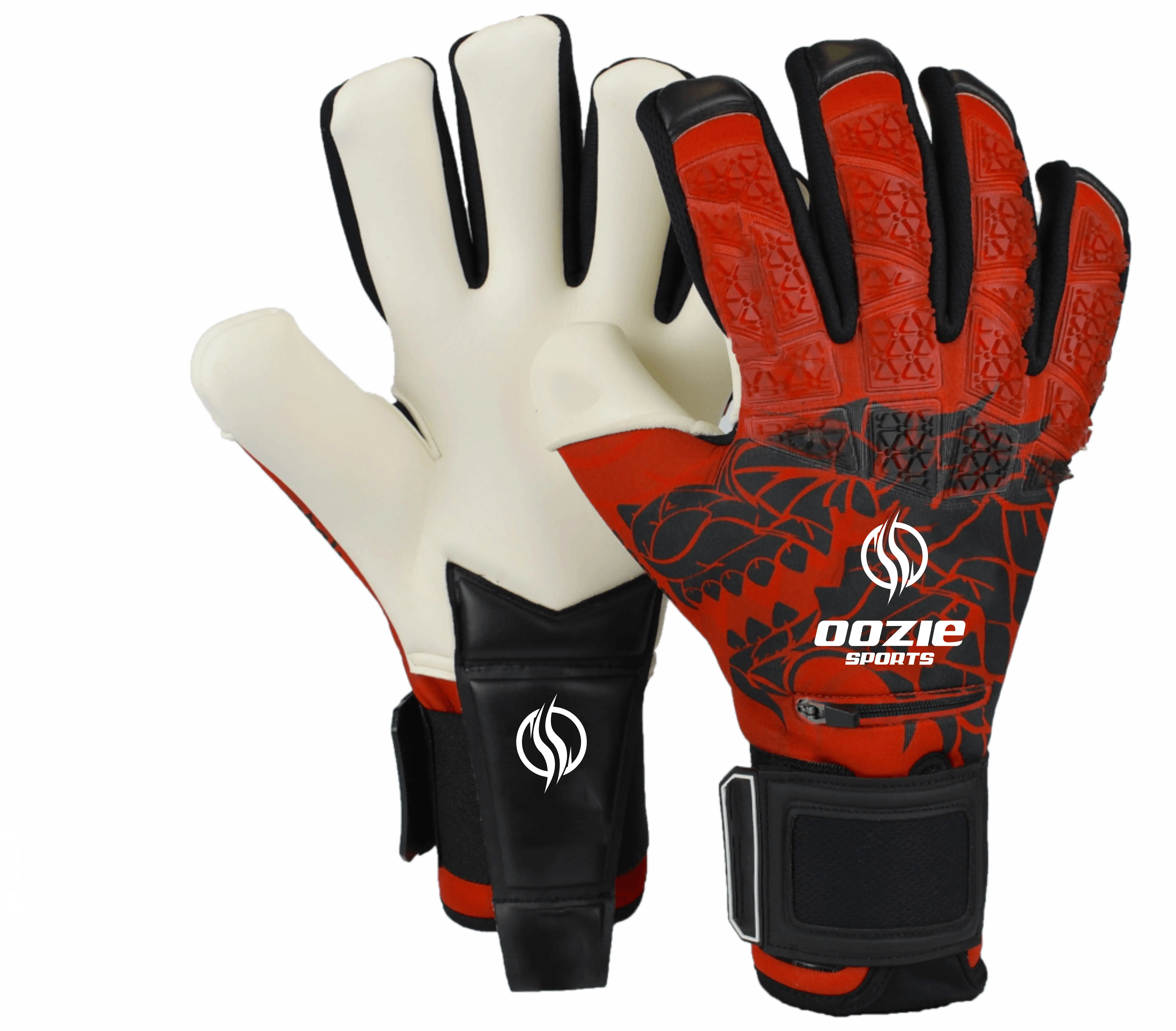 Professional Goalkeeper gloves Made of Giga German Latex Foam Light Weight with Remove able Fingers and good grip