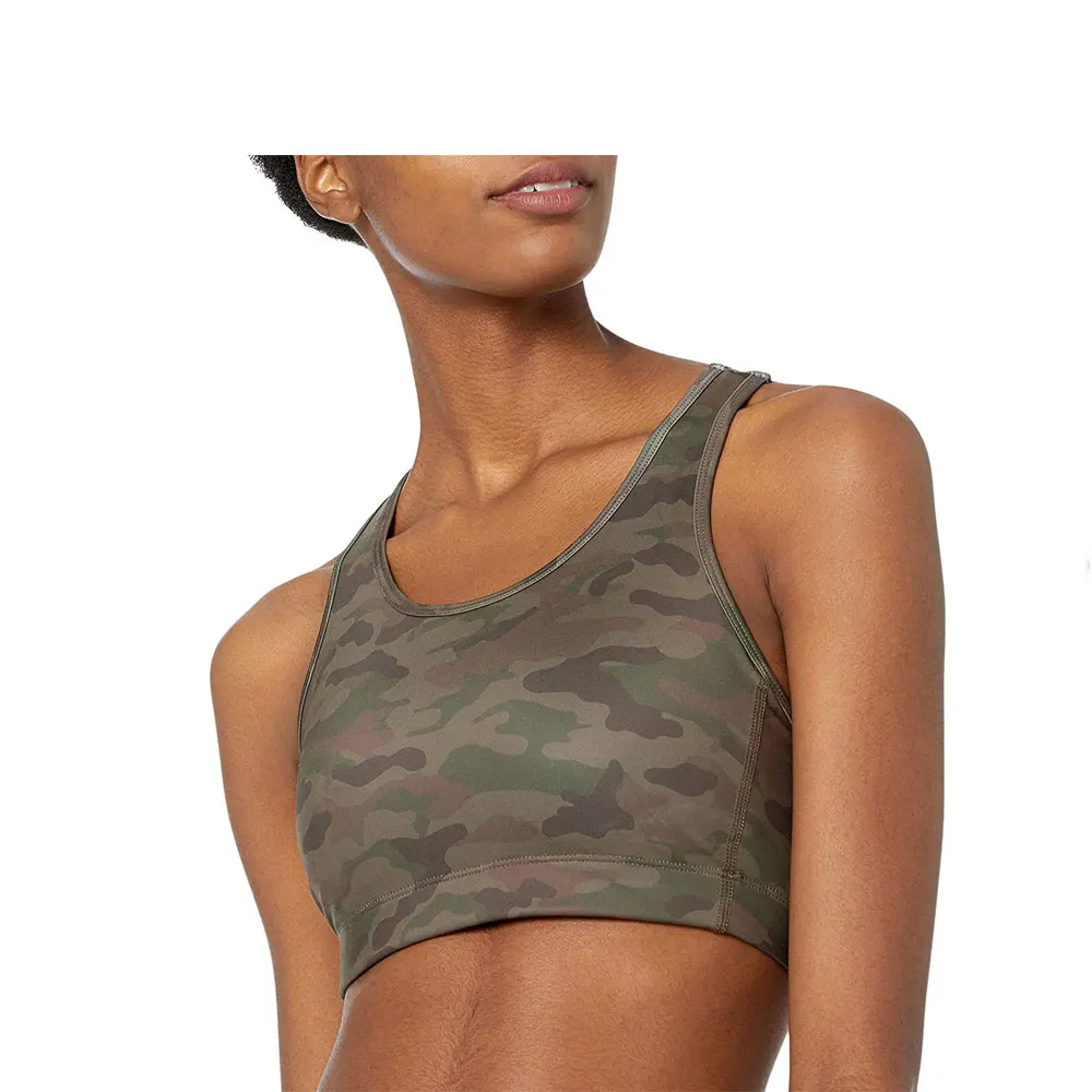 One Shoulder Crop Sports Bra  Padded High Quality New Custom Design Push Up Sport Vest Yoga Gym Workout Bra