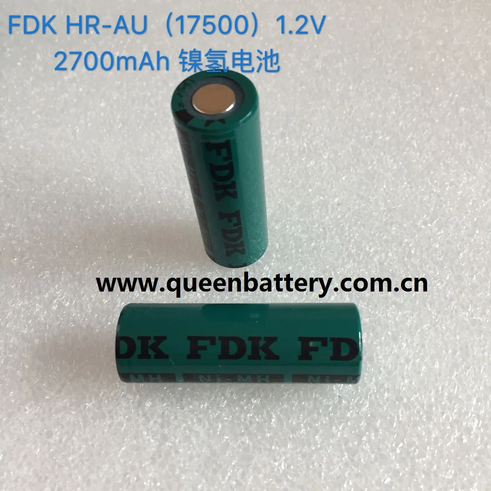 FDK 17500 a HR-AU 1.2V Ni-MH Battery Cell 2700mAh for Toys Energy Storage Consumer Electronics Electric Vehicles Boats