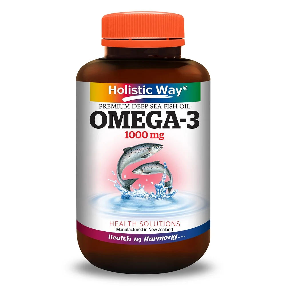 Premium Deep Sea Fish Oil Holistic Way Omega-3 1000mg With MEG-3 (150 Softgels) From New Zealand