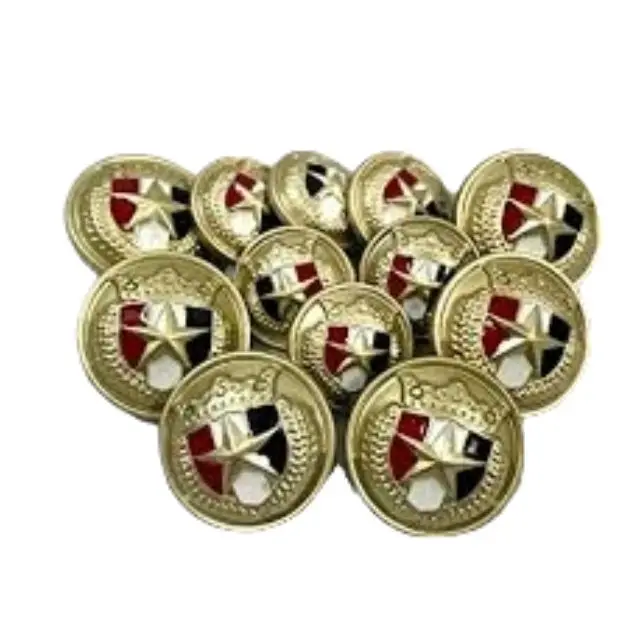 high  quality 4 hole metal buttons