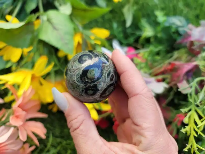 BEAUTIFUL KAMBABA JASPER SPHERE BALLS HIGH QUALITY POLISHED KAMBABA JASPER SPHERES CROCODILE JASPER HEALING CRYSTAL REIKI BALLS