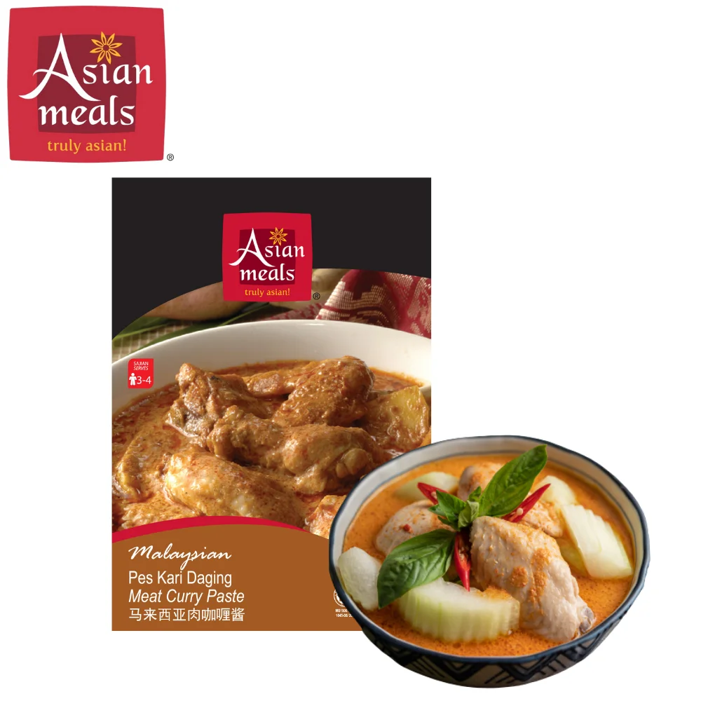 Top Quality Delicious Cooked Meat Curry Paste and Sauce with Exotics Spicy Taste Become Very Homey Dish In Malaysia