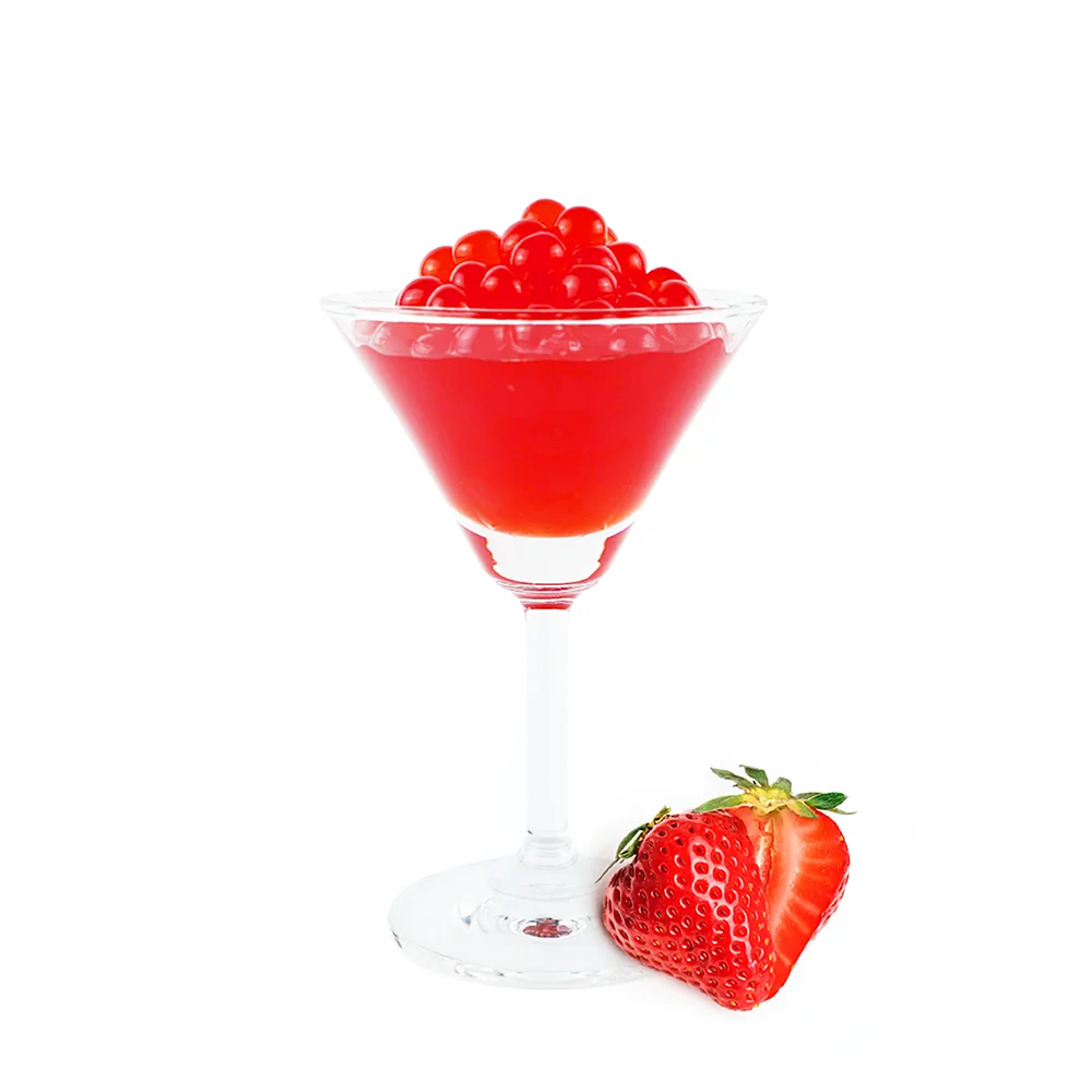 Оптовая продажа Тайвань клубничный ароматизированный поппинг boba