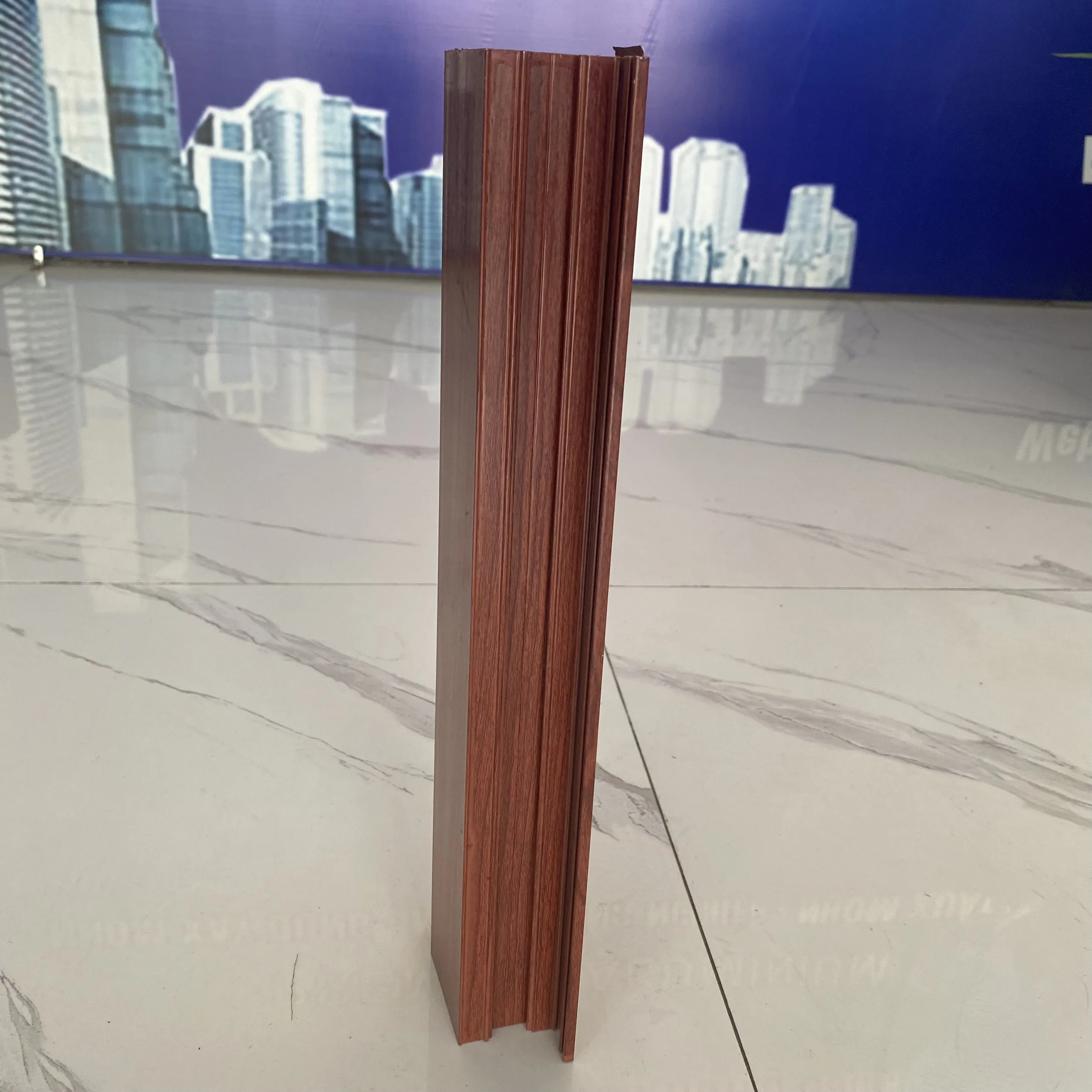 Shalumi  wood grain aluminum wood grain aluminum windows aluminum profiled bars