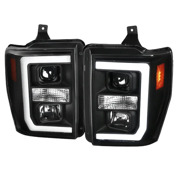 SuperDuty светодиодные передние фары 2008 2009 2010 для Ford F-250 F-350 F-450 автомобиля проектор света