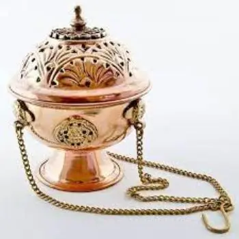 TIBETAN Metal Hanging and Auspicious Symbols Copper Incense Burner Original Handmade Best Design manufactures in  India