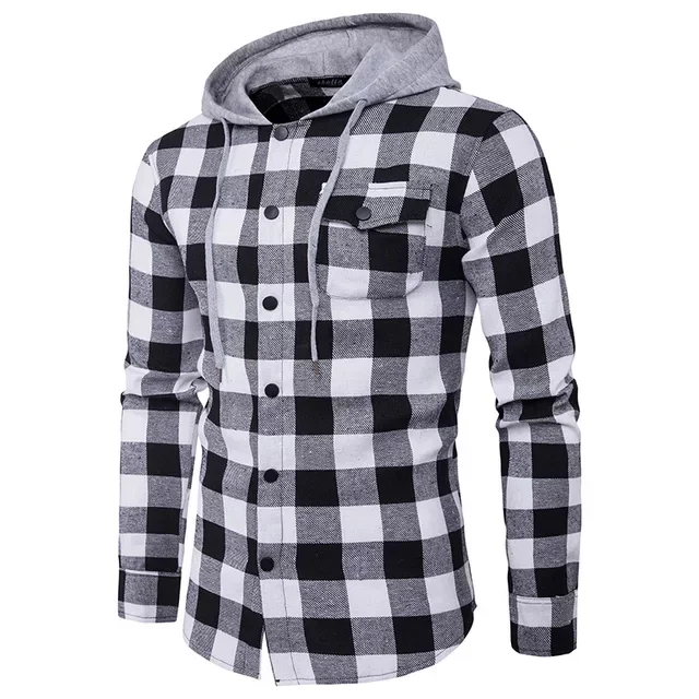 Oversize 5XL Flannel Vintage Classic Design Shirt Mens Plaid Long Sleeve Check Shirts For Men