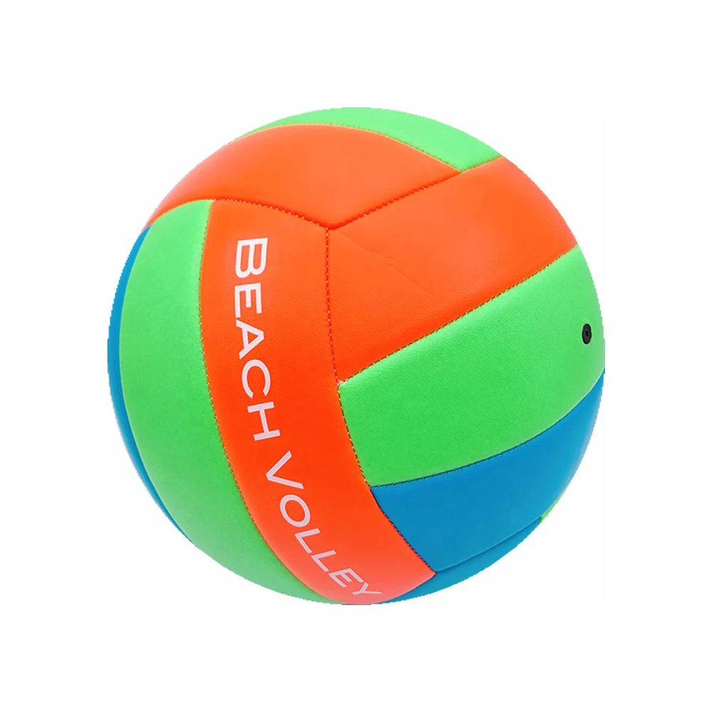 Eco-friendly manufacturer machine stitched pvc volleyball size 5 beach volleyball