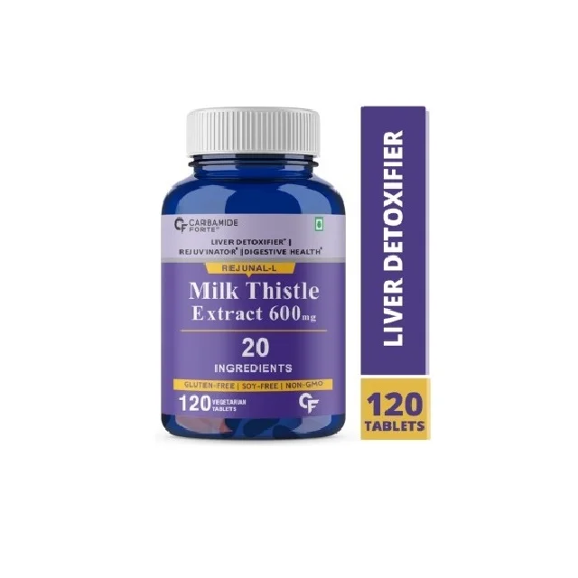 
Carbamide Forte Silymarin Milk Thistle Extract 600mg with Dandelion, Amino Acids & Vitamins Support Supplement 120 Veg Tablets 