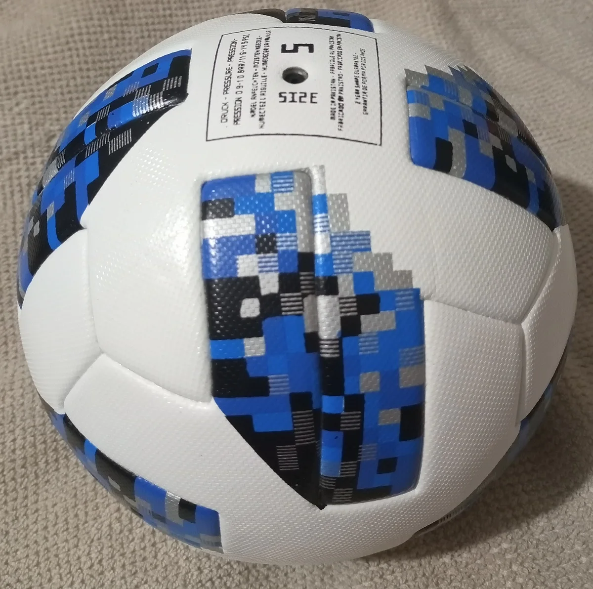 Soccerball Size 5 Thermal Bonded Soccer Ball Soccer Training Equipment White