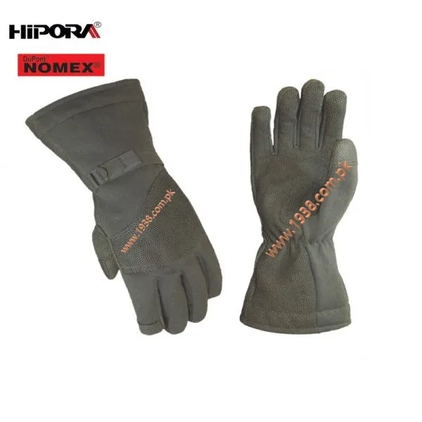 Flight Flyers Gloves Nomex Touch Screen Pilot Fire Resistant Fire Proof Water Proof Leather Gloves from Pakistan