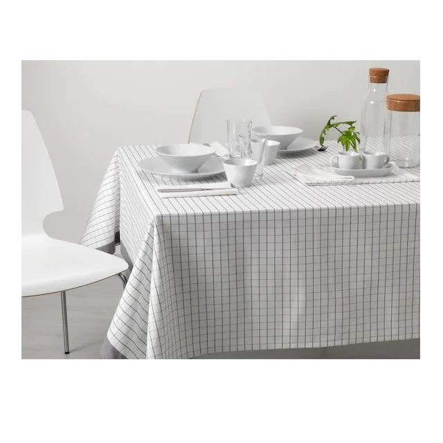 100% Cotton Custom Print Design Square Table Cloth Customized Party Table Linen India Top Selling Products High-Quality Reusable