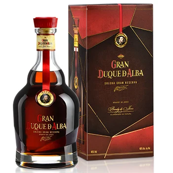 Gran Duque De Alba Perfect Gift Pack for Celebration Party Gathering 12 Years Oak Cask Wines Spirits Brandy