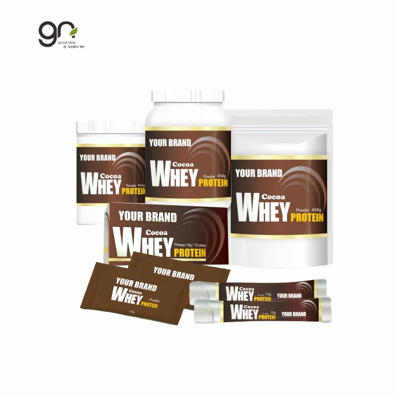 
Cocoa Flavor Whey Protein powder for Strengthen muscles and lose weight accept OEM - ODM 