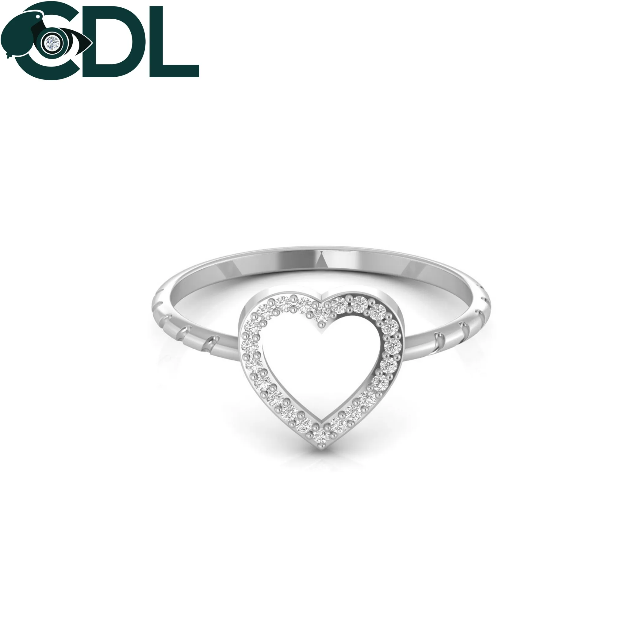 Beautiful Heart Shape Designer Diamond Ring 14kt Solid Gold For Women Solid Gold Minimalist Anniversary Fine Jewelry