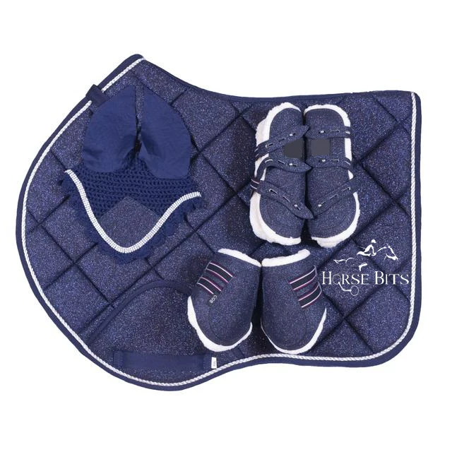 Perpule Color Saddle pad sets, Hologram saddle pad sets, different colors saddle pad sets/ Dressage/ Jumping saddle pad sets