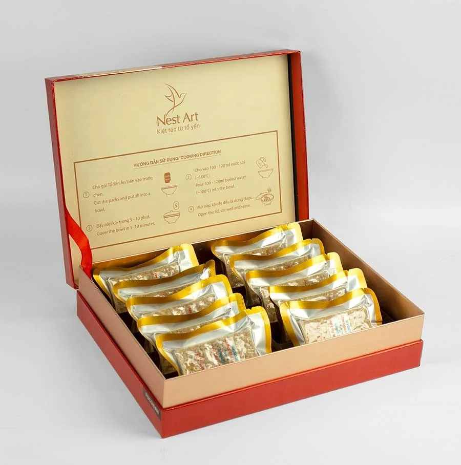 Вьетнамское Птичье гнездо, мгновенное гнездо ласточки, ароматизированное 80 г, высокое качество от бренда Nest Art