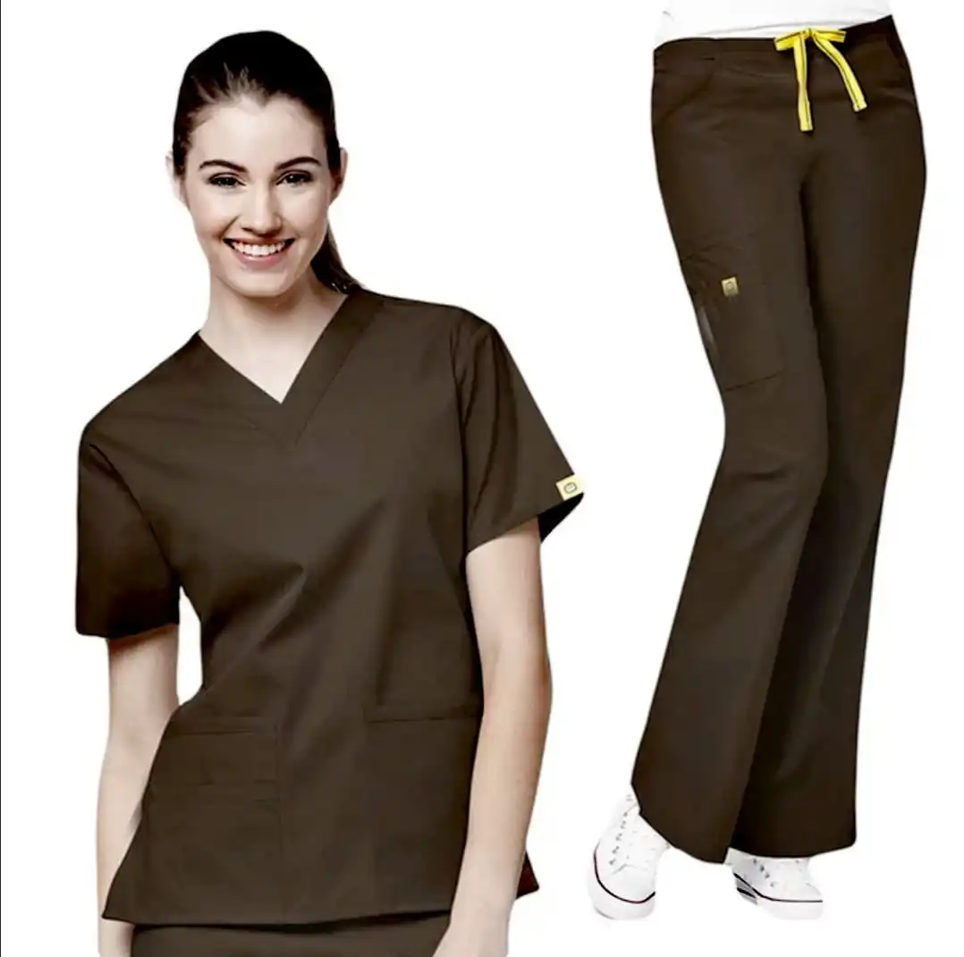 Unisex Hospital Uniform Stylish Medical Scrubs Nursing Uniforms Hospital Scrub Tops And Pants Uniform