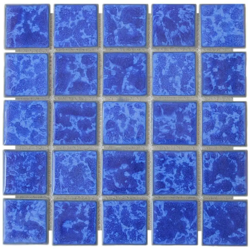 Bali Blue Mosaic Swimming Pool Tiles - Blue Tiles Bali Mass Mosaic Kuda Laut